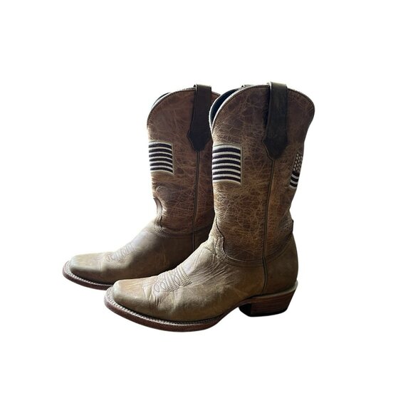 Men’s JB Dillon Cowboy Boots Size 9B American Flag PREOWNED **NICE** - Picture 4 of 8